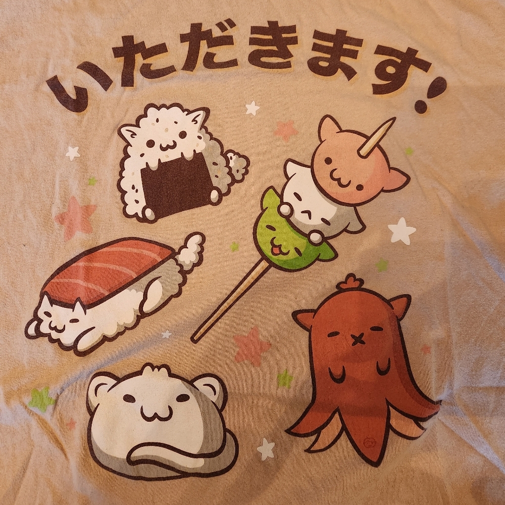 Sushi Graphic Tee Goodie Two Sleeves Medium